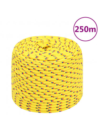 Corda Nautica Gialla 8 mm 250 m in Polipropilene