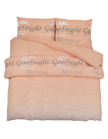 Set Copripiumino Rosa 155x220 cm in Cotone