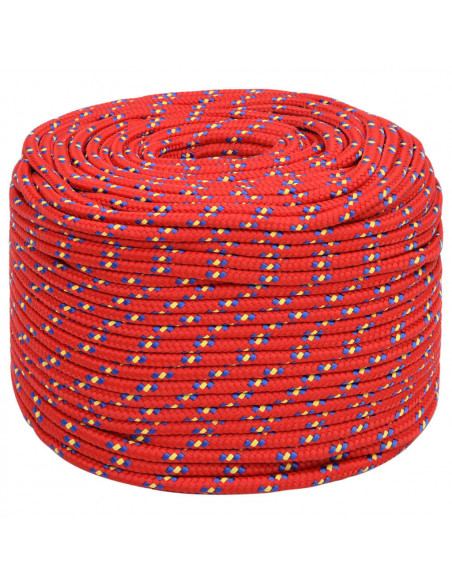 Corda Nautica Rossa 10 mm 100 m in Polipropilene