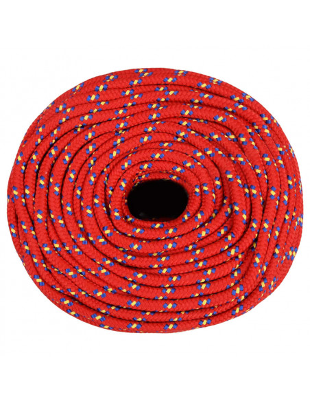 Corda Nautica Rossa 10 mm 100 m in Polipropilene