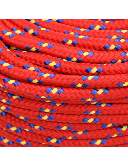 Corda Nautica Rossa 10 mm 100 m in Polipropilene