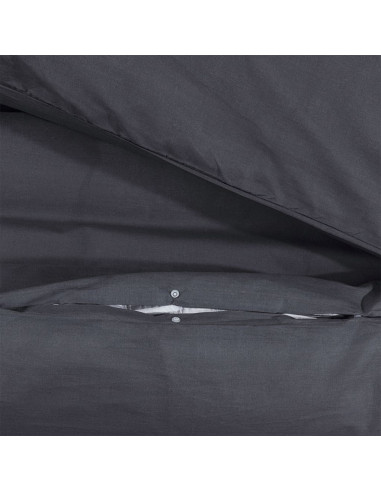 Set Copripiumino Nero 200x200 cm in Cotone