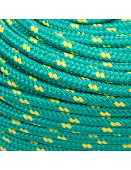 Corda Nautica Verde 6 mm 100 m in Polipropilene