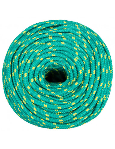 Corda Nautica Verde 6 mm 25 m in Polipropilene