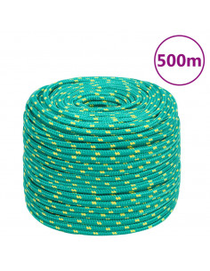 Corda Nautica Verde 8 mm 500 m in Polipropilene 2