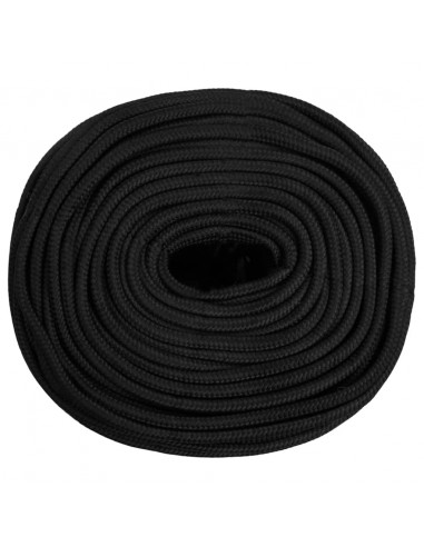 Corda Nautica Completamente Nera 8 mm 500 m in Polipropilene