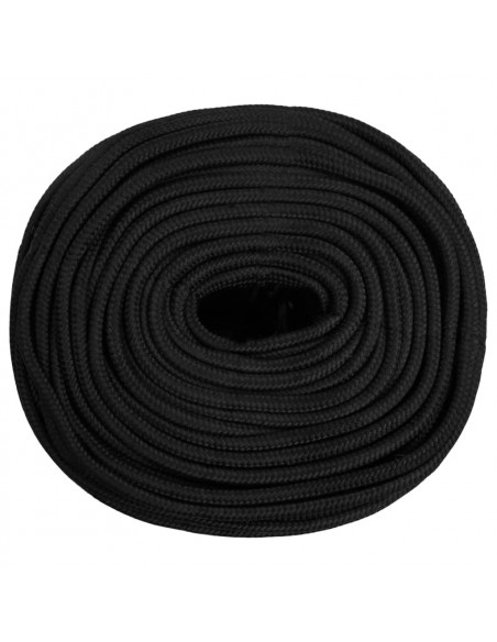 Corda Nautica Completamente Nera 8 mm 500 m in Polipropilene