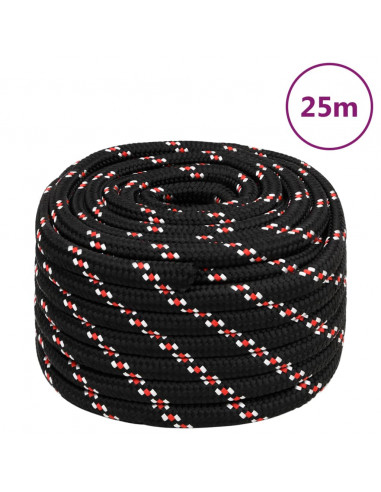 Corda Nautica Nera 20 mm 25 m in Polipropilene