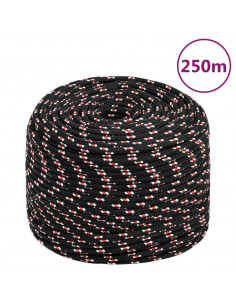 Corda da Lavoro Nera 6 mm 250 m in Polipropilene 2