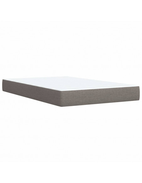 Giroletto a Molle con Materasso Tortora 120x200 cm in Tessuto