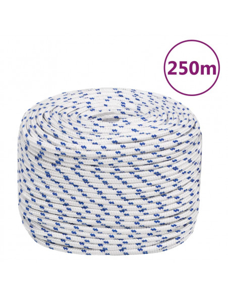 Corda Nautica Bianca 8 mm 250 m in Polipropilene