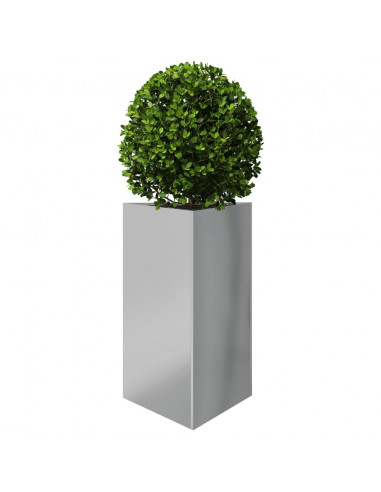 Fioriera da Giardino Triangolare 50x43x75 cm Acciaio Zincato