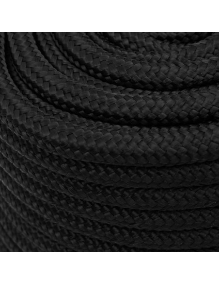 Corda Nautica Completamente Nera 18 mm 50 m in Polipropilene