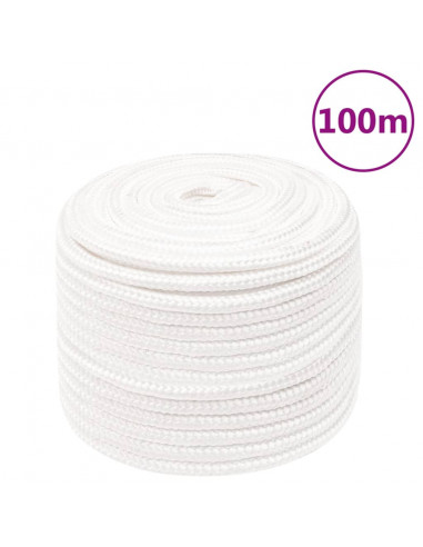Corda Nautica Completamente Bianca 12 mm 100 m in Polipropilene