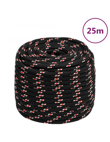 Corda Nautica Nera 18 mm 25 m in Polipropilene