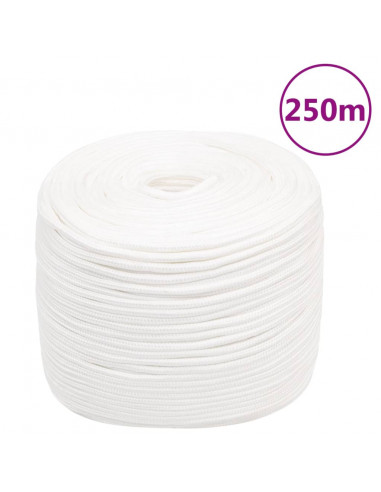 Corda Nautica Completamente Bianca 10 mm 250 m in Polipropilene