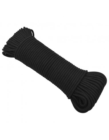 Corda Nautica Completamente Nera 4 mm 100 m in Polipropilene