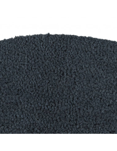 Zerbino Grigio Scuro Mezzo Rotondo 40x60 cm Fibra di Cocco