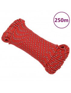 Corda Nautica Rossa 3 mm 250 m in Polipropilene 2
