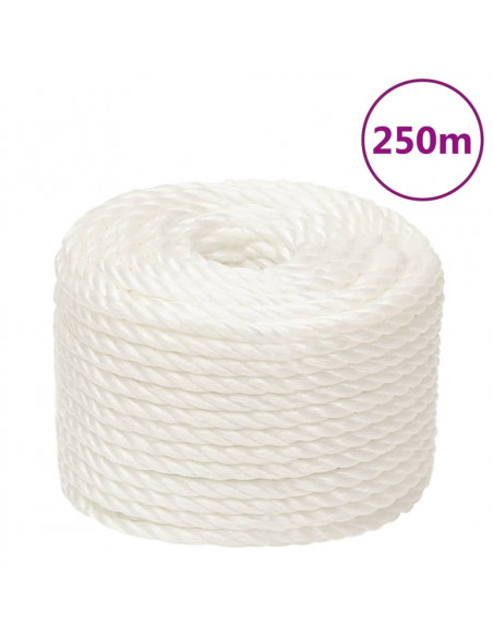 Corda da Lavoro Bianca 10 mm 250 m in Polipropilene