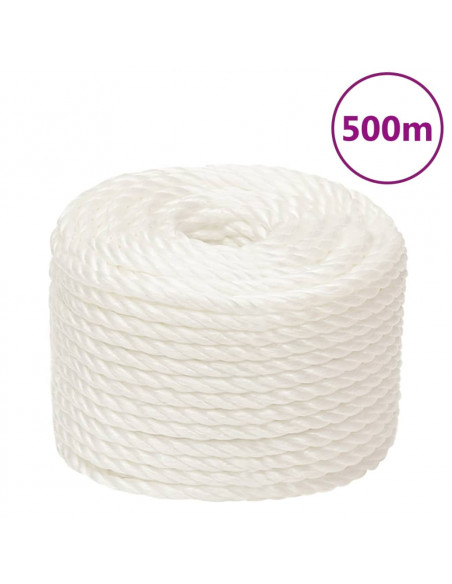 Corda da Lavoro Bianca 10 mm 500 m in Polipropilene