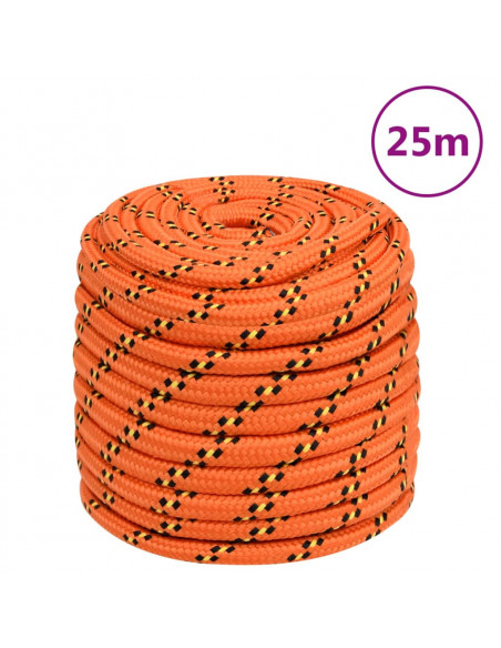 Corda Nautica Arancione 16 mm 25 m in Polipropilene