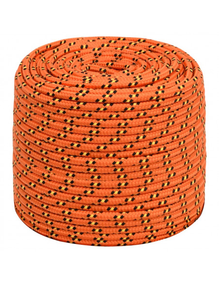Corda Nautica Arancione 8 mm 100 m in Polipropilene