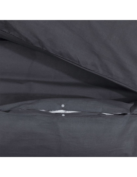 Set Copripiumino Nero 140x200 cm in Cotone