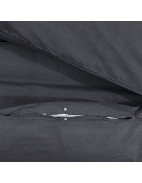Set Copripiumino Nero 220x240 cm in Cotone