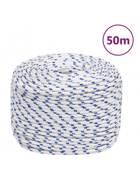 Corda Nautica Bianca 8 mm 50 m in Polipropilene