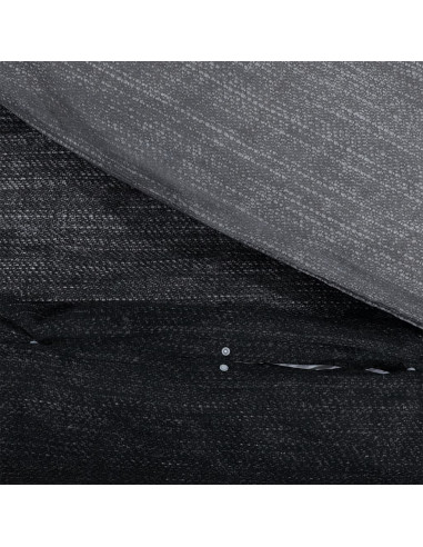 Set Copripiumino Grigio Scuro 240x220 cm in Cotone