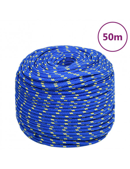 Corda Nautica Blu 8 mm 50 m in Polipropilene