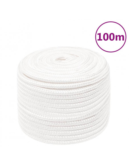 Corda Nautica Completamente Bianca 14 mm 100 m in Polipropilene