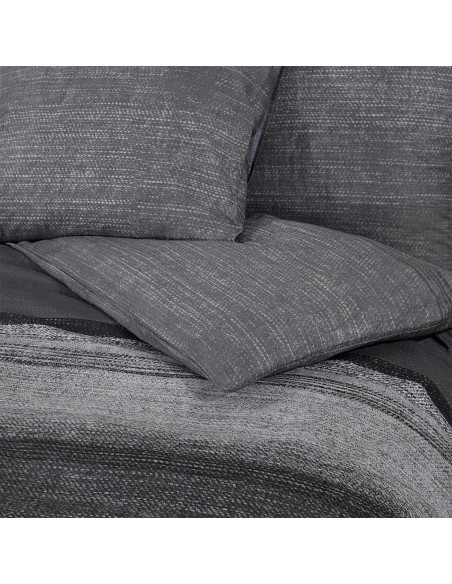 Set Copripiumino Grigio Scuro 200x220 cm in Cotone