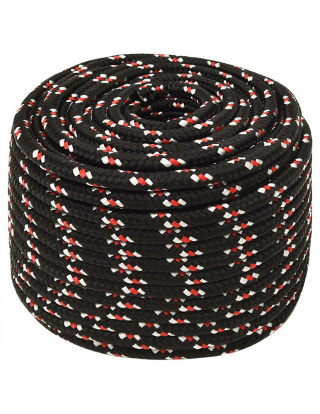 Corda Nautica Nera 14 mm 25 m in Polipropilene