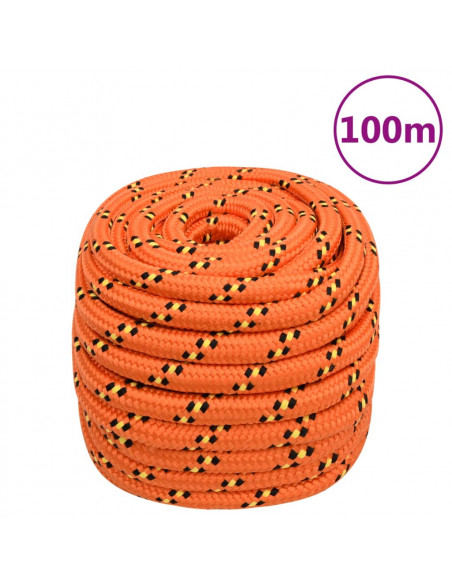 Corda Nautica Arancione 20 mm 100 m in Polipropilene