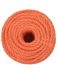 Corda da Lavoro Arancione 16 mm 25 m in Polipropilene 2