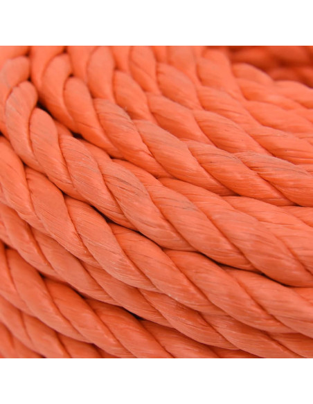 Corda da Lavoro Arancione 16 mm 25 m in Polipropilene