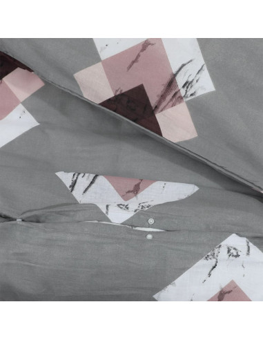 Set Copripiumino Grigio 200x220 cm in Cotone