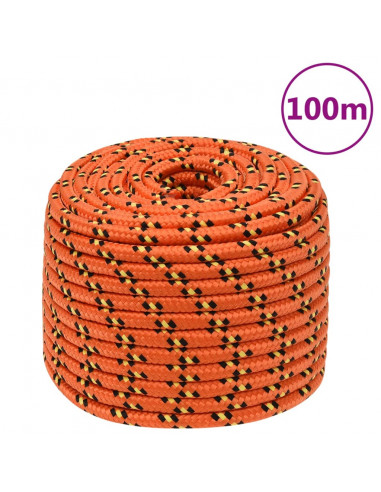 Corda Nautica Arancione 12 mm 100 m in Polipropilene