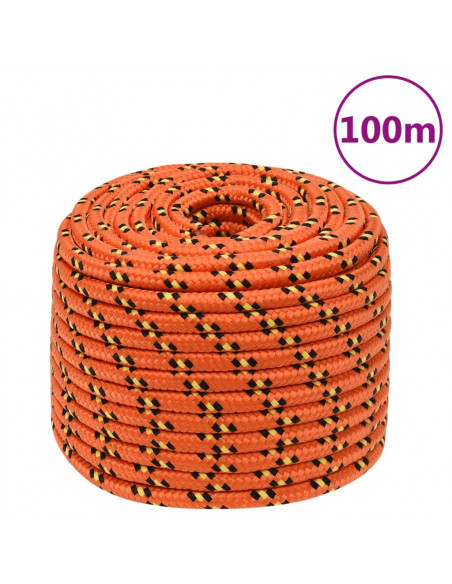 Corda Nautica Arancione 12 mm 100 m in Polipropilene