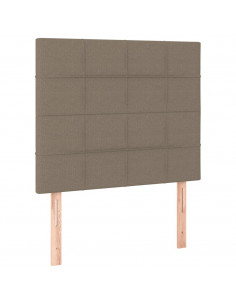 Giroletto a Molle con Materasso Tortora 80x200 cm inTessuto