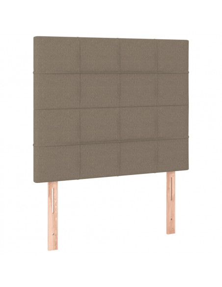Giroletto a Molle con Materasso Tortora 80x200 cm inTessuto
