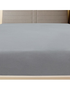 Lenzuola con Angoli Jersey 2pz Grigio 90x200 cm Cotone 2