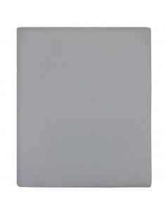 Lenzuolo con Angoli Jersey Grigio 140x200 cm Cotone