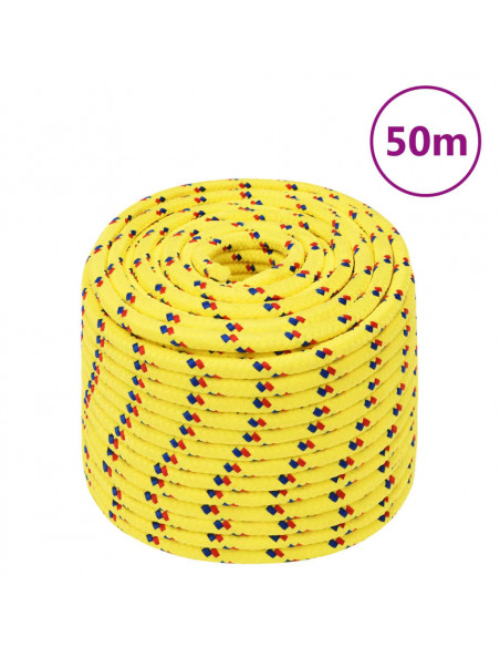 Corda Nautica Gialla 14 mm 50 m in Polipropilene
