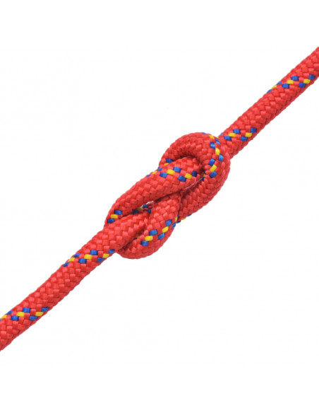Corda Nautica in Polipropilene 8 mm 100 m Rosso