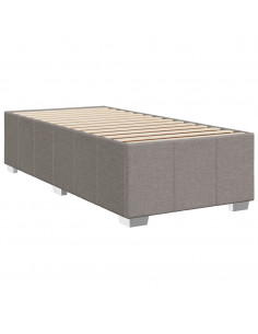 Giroletto a Molle con Materasso Tortora 80x200 cm inTessuto