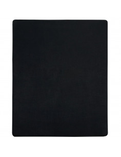 Lenzuolo con Angoli Jersey Nero 90x200 cm Cotone