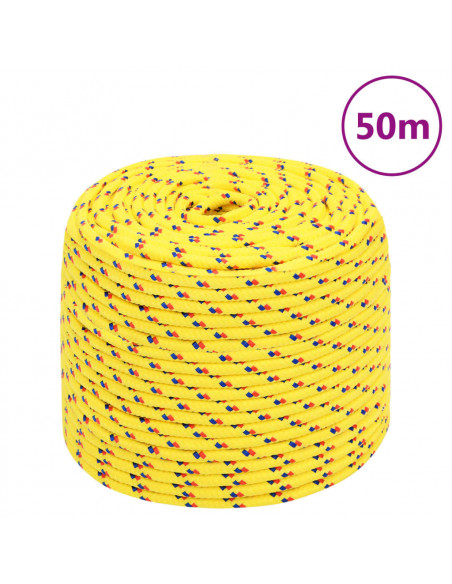 Corda per barca Gialla 10 mm 50 m in Polipropilene